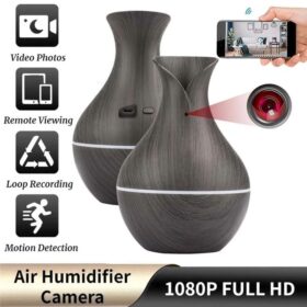 Caméra WiFi de détection de mouvement de surveillance de sécurité à domicile sans fil HD 1080P en forme d'humidificateur d'air