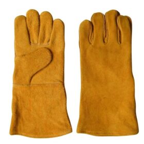 GANTS EN CUIR POUR TRAVAUX LOURDS - ORANGE