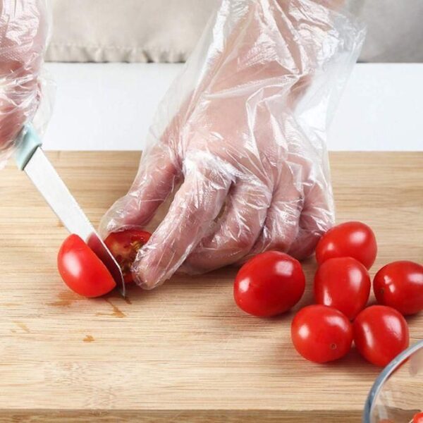 Gants En Plastique Transparents Jetables lot de 10 ( au choix du client )