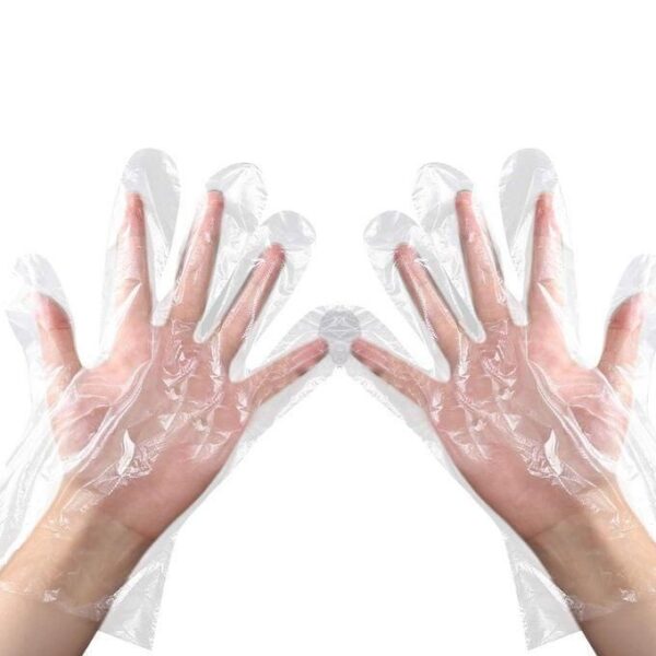 Gants En Plastique Transparents Jetables lot de 10 ( au choix du client )