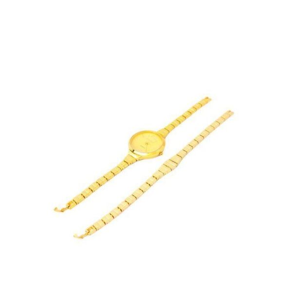 Pak Fook Ensemble Montre + Bracelet Femme - AB - Or
