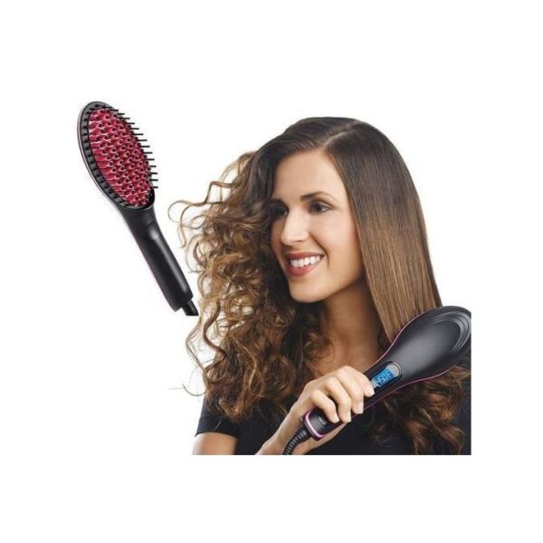 Peigne Chauffante - Lisseur De Cheveux - Noir