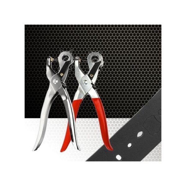 Perforateur En Cuir Ceinture Professionnel De Machine-outil à Main Six Tailles D'argent Poinçon Trou Poignée