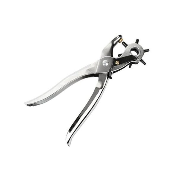 Perforateur En Cuir Ceinture Professionnel De Machine-outil à Main Six Tailles D'argent Poinçon Trou Poignée