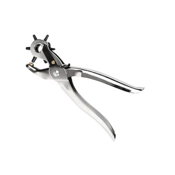 Perforateur En Cuir Ceinture Professionnel De Machine-outil à Main Six Tailles D'argent Poinçon Trou Poignée
