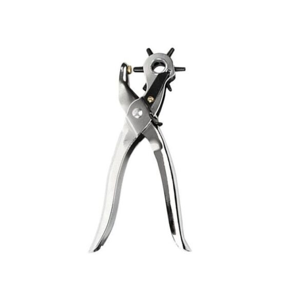 Perforateur En Cuir Ceinture Professionnel De Machine-outil à Main Six Tailles D'argent Poinçon Trou Poignée