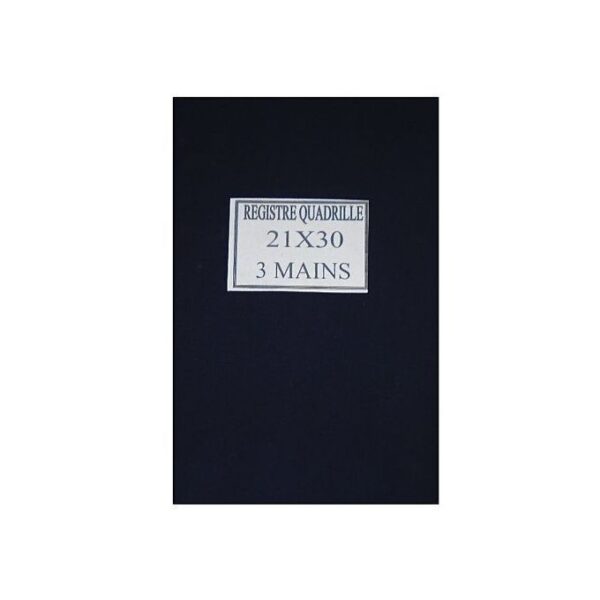 Registre Quadrille 21x30 - 3 Mains