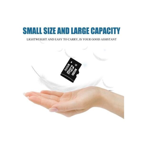 SDHC - Carte Mémoire 32GB - Compatible Smartphone / Tablette - Noir