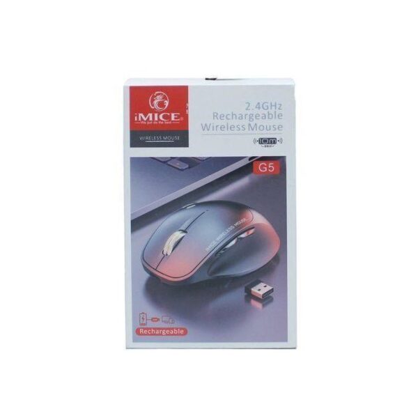 Souris Sans Fil Rechargeable Imice - Noir