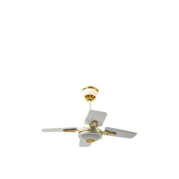 Ventilateur De Plafond A 4 Hélices - Or/Blanc
