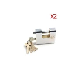 Lot De 2 Cadenas En Acier-Argent