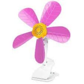 Mini Ventilateur à Table - Rose/Blanc