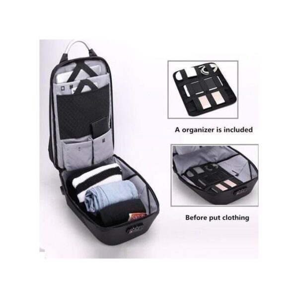 Biaowang Sac A Dos A Port Usb - Noir/Gris