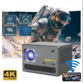 Mini Projecteur WiFi LCD Película Compatible HD 1080P 4K Cinéma Maison Vidéo