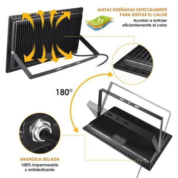 PROJECTEUR ÉLECTRIQUE LED FORTE LUMIÈRE