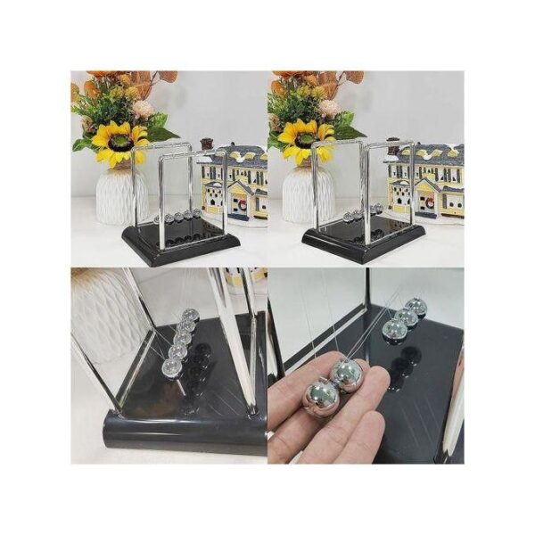 Boule Pendule Newton, Jouets éducatifs Pour Enfants, Ornements De Décoration Pour La Maison - Noir