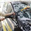 Brosse De Lavage De Voiture Rétractable Et Rotative à 360°, Manche Long, Mousse Automatique