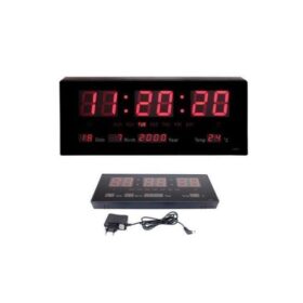Calendrier Horloge Numérique Led - Jh3615 - Noir