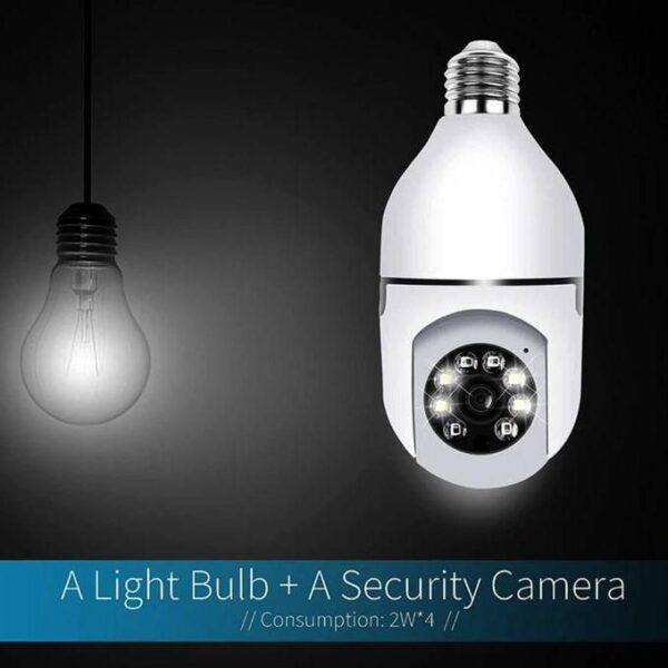 Caméra WiFi 360 Panoramique Ampoule 1080P
