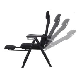 Chaise Bureau Chaise Pliante Portable- Noir