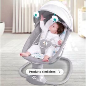Fashion Choice Berceau à Balançoire électrique 3 en 1 pour bébé, Chaise à Bascule lit et moustiquaire
