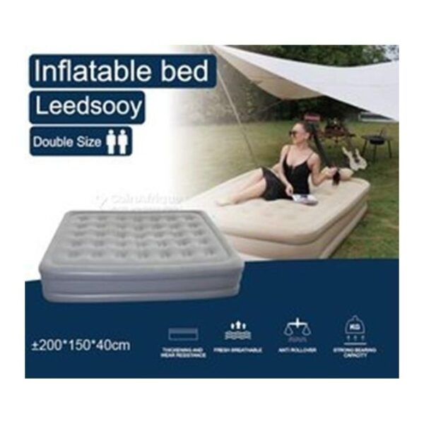 Matelas Gonflable UTRA DOUX - 2 PLACES -BEIGE