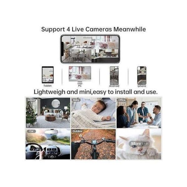 Mini Camera A9 Espion Cachee Enregistreur,Full HD 1080P Micro Caméra WiFi