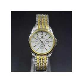Orlando Montre Femme Fond Blanc - Argent/Or