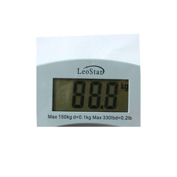 Pèse Personne éléctronique - Balance - 33 Cm - 150 Kg -SL-7201 Rond - Transparent