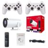 Mini projecteur intelligent Wownect HY300 avec 2 consoles de jeux