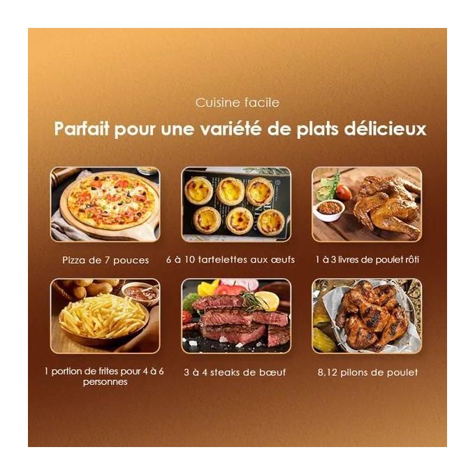 Oraimo SmartAirFryer Friteuse à air intelligente visible de 1500 W