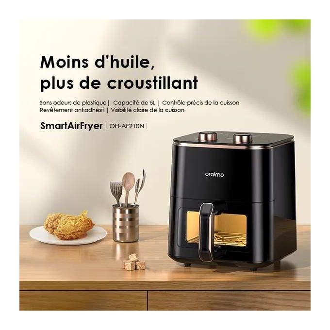 Oraimo SmartAirFryer Friteuse à air intelligente visible de 1500 W