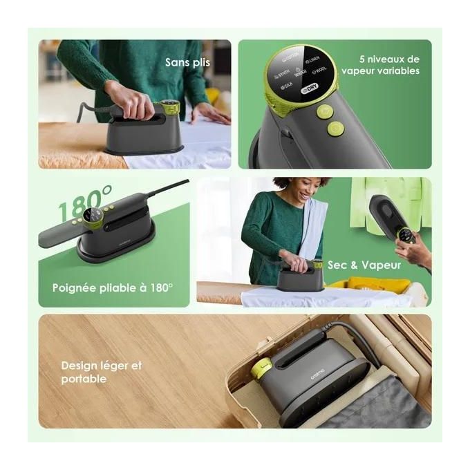 Oraimo SmartIron 1740W Fer à repasser électrique portable